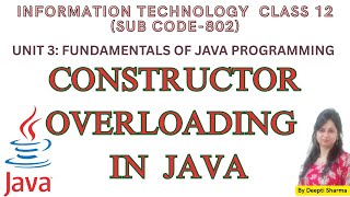 Constructor Overloading in Java #javaoop #javatutorial #javaoops #java #oopsconcepts #oopsinjava