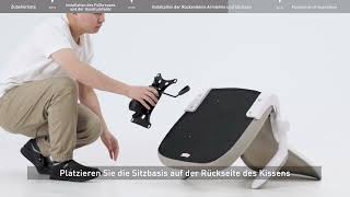 Installationsvideo| Wie Sie Bürostühle (aus Leder) von Hbada installieren können(HDNY166BM)