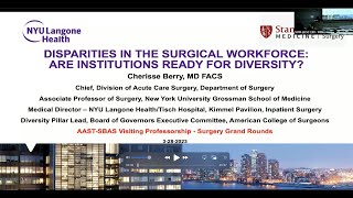 Cherisse Berry: Disparities in the Surgical Workforce: Are Institutions Ready for Diversity?