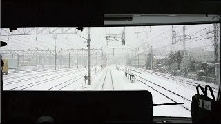 【大雪】西武新宿線下り前面展望（鷺ノ宮→上石神井）2/2【2014年2月8日】