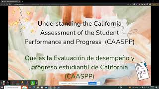 Understanding the CAASPP (English)