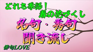 2025年2月14日「どれも季語！春の花づくし★名句・秀句の聞き流し」俳句LOVE