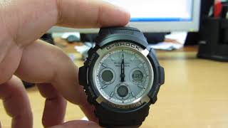 Casio AWG-M100 настройка стрелок