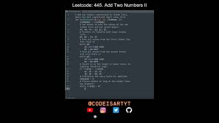 Leetcode 445. Add Two Numbers II in Python | Python Leetcode | Python Coding Tutorial | Python ASMR