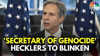 US Secretary Of State Blinken Heckled By Pro-Palestinians Ahead Of Hamas Deal | N18G