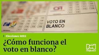 ¿Qué pasa si gana el voto en blanco?