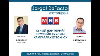 Дефакто мэтгэлцээн (Хүний нэр төрийг эрүүгийн хуулиар хамгаалах ёстой юу)