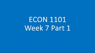 Week 7 Part 1