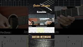 Zombie - The Cranberries | EASY Lead Guitar Tutorial - Guitar Lessons TAB