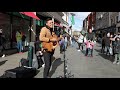 Stand by me On Grafton Street with Jacob Koopman's amazing Cover with a sing-along crowd Magic