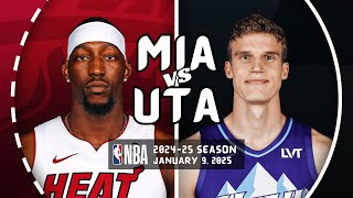 MIAMI HEAT vs UTAH JAZZ | FULL GAME HIGHLIGHTS | January 9, 2025 | 2024-25 Season