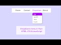 Building a Dynamic Dropdown Menu with HTML, CSS, and JavaScript | Web Development Tutorial