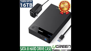 Hộp đựng ổ cứng 2.5/3.5″ SATA USB 3.0 Ugreen 50423 Hỗ Trợ HDD 16TB