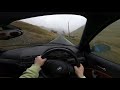 bmw e46 m3 fast drive elan valley wales gopro *pov*