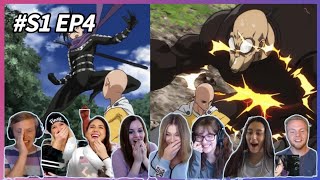 ONE PUNCH MAN S1 EP4 REACTION MASH-UP | SONIC VAS SAITAMA !!!