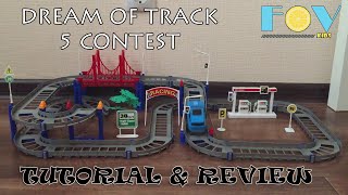 Kids toy videos: Dream Of Track 5 Contest Track Set | the toy train videos toys