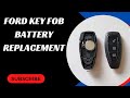 Ford Fiesta, Focus, C-Max Key Fob Battery Replacement