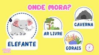 Onde mora os animais? Jogo de adivinhação!