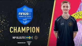 Ollelito - FIFA 20 Summer Cup Series Europe Champion Journey