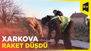 Xarkovda bomba yaşayış məhəlləsinə düşdü