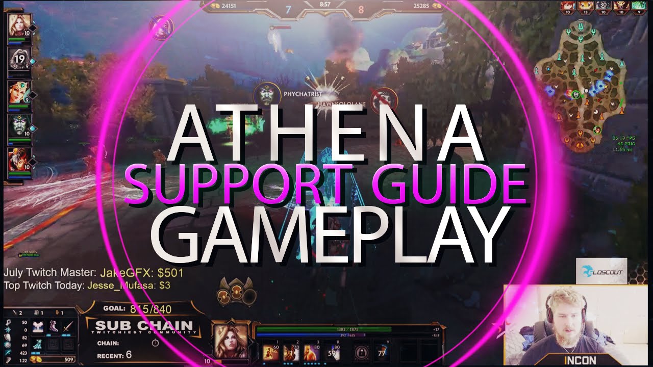 Smite Guide The Complete Athena Support Smite Incon Youtube