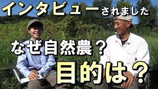 【自然農】インタビューを受けました　「なぜ自然農？目的は？」　2022年9月8日【natural farming】