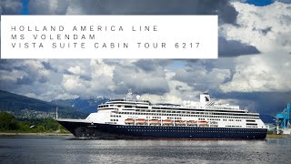 CRUISE SHIP CABIN TOUR: ms VOLENDAM | VISTA SUITE 6217 | HOLLAND AMERICA LINE