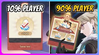 There are 2 types of player right now on Cosmic Lucky Prize [100 or 500.000] | Honkai: Star Rail 飛光