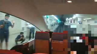 小田急ロマンスカーVSE新宿駅発車