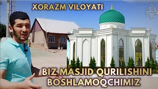 Biz masjid qurilishini boshlamoqchimiz #ehson #masjid #musulmon