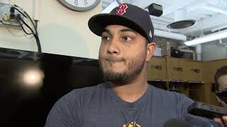 Jhoulys Chacin Reacts After Red Sox Loss Vs. Giants