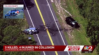 3 killed in head-on crash in Volusia County