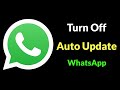 How to Disable WhatsApp Auto Updates?