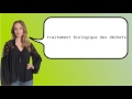 How to say 'biological waste treatment' in French?