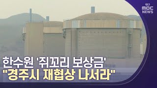 [대구MBC뉴스] 한수원 '쥐꼬리 보상금' , \