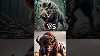 Bizon vs 9 Farklı Hayvan (Aslan, Kaplan, Kurt) #hayvan #hayvanlar #kaplan #aslan #kurt #bizon