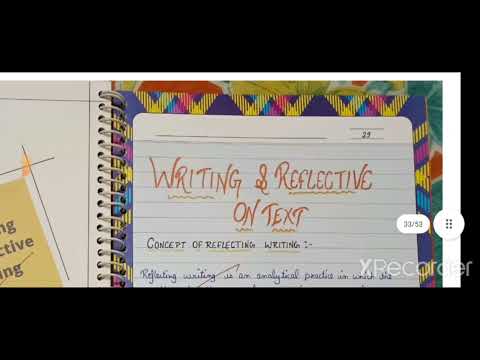 Reading And Reflecting On Text Practical File|B.ed. 1st Year |MDU ...