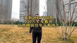 成都高新区软件园旁品质精装现房住宅，正看锦江，超大赠送230万上车，全玻璃幕墙，地段好，环境优美成都高