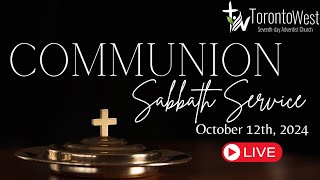 Toronto West SDA Live Stream -  October 12, 2024