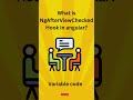 what is Ngafterviewchecked hook in angular?