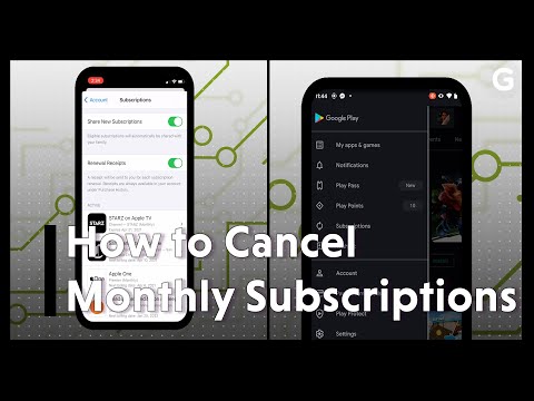 How to cancel monthly subscriptions