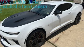 ACS Composite side Rocker installed 6 Gen  Camaro  !