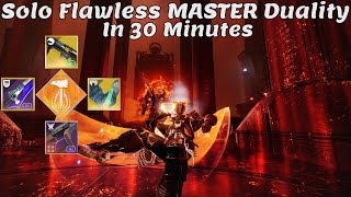 Solo Flawless MASTER Duality In 30 Minutes (32:05 WR, 1583, Destiny 2)