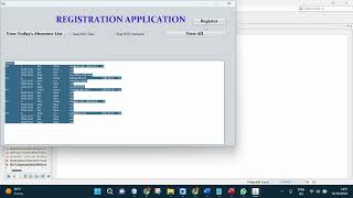 Netbeans Java application (GUI, OOP, DB): Part 6: Code GUI class: Displaying data.