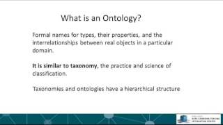 Lecture 9 - Metadata and Ontologies