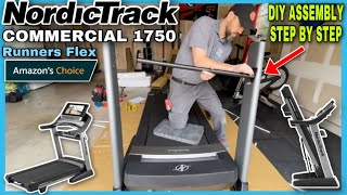 NordicTrack Commercial 1750 Runners Flex Treadmill DIY Assembly | Step By Step Assembly Instructions