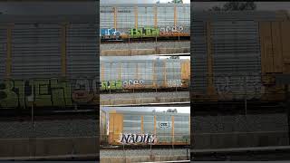 Grafiti #train #idontwanttomissathing #automobile #justbeforeyousayido #railroad #train