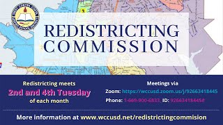 WCCUSD Independent Redistricting Commission Meeting for August 31, 2021