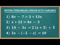 PERSAMAAN LINEAR SATU VARIABEL