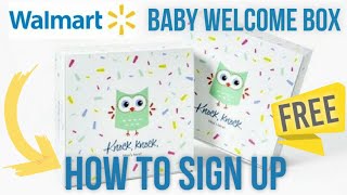 How to Sign up to get your Free Walmart Baby Registry Welcome Box! | GIVEAWAY